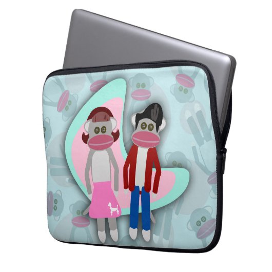 Niedlich Dance Fifties Fun Art Sock Hock Socken Af Laptopschutzhülle (Vorderseite Links)