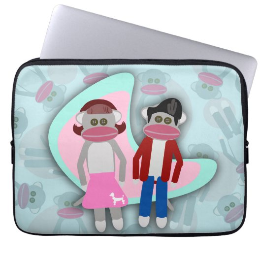 Niedlich Dance Fifties Fun Art Sock Hock Socken Af Laptopschutzhülle (Vorderseite)