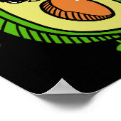 Niedlich Dancing Avocado - Guacamole Avocado Graph Poster (Ecke)