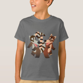 Niedlich Dancing Cartoon Coatimundis Children T -  T-Shirt