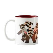 Niedlich Dancing Cartoon Coatimundis