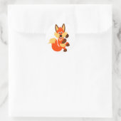 Niedlich Dancing Cartoon Fox Sticker (Tasche)