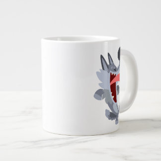 Niedlich Dancing Cartoon Wolf Jumbo Tasse