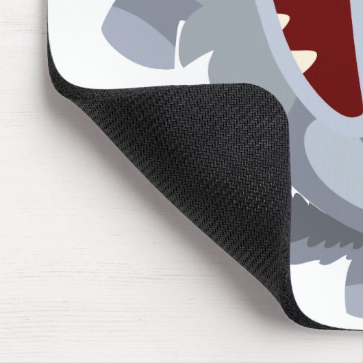 Niedlich Dancing Cartoon Wolf Mousepad (Ecke)