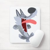 Niedlich Dancing Cartoon Wolf Mousepad (Mit Mouse)