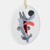 Niedlich Dancing Cartoon Wolf Ornament (Rechts)