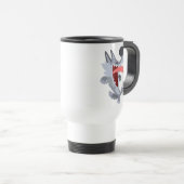 Niedlich Dancing Cartoon Wolf Tasse (VorderseiteRechts)