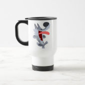Niedlich Dancing Cartoon Wolf Tasse (Links)