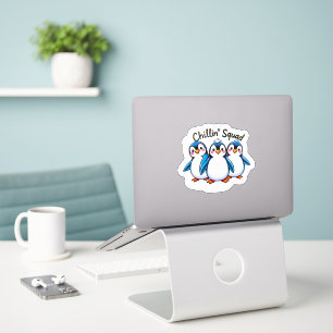 Niedlich Dancing Penguins Chillin’ Squad Sticker