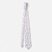 Niedlich Dancing Pinguins Pattern Neck Tie Krawatte (Rückseite)