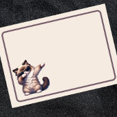 Niedlich Dancing Ragdoll Cat Post-it Klebezettel