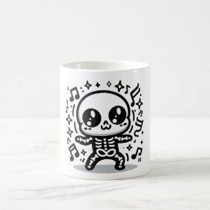 Niedlich Dancing Skeleton Halloween Tasse Kawaii S