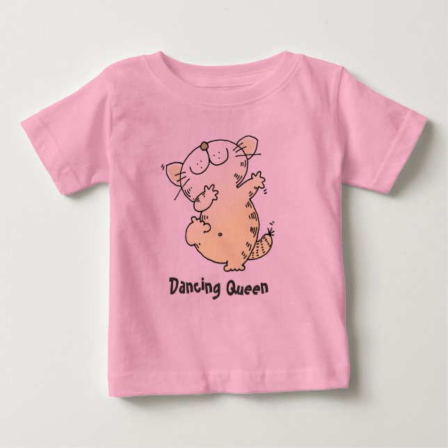 Niedlich Dancing TShirt | Niedlich Kitten Liebe Da (Vorderseite)