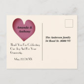 Niedlich danke an die Postkarte (Rückseite)