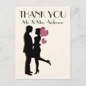 Niedlich danke an die Postkarte (Vorderseite)