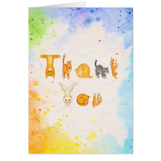 Niedlich Danke, dass Sie Cats Design | Cat Lover V (Vorne)