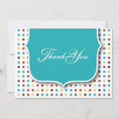 Niedlich danke flache Karte (Vorderseite)