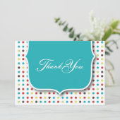 Niedlich danke flache Karte (Stehend Vorderseite)