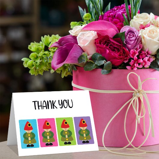 Niedlich Danke, Gnome Card Dankeskarte