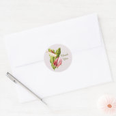Niedlich danke Ihnen Blume Runder Aufkleber (Umschlag)