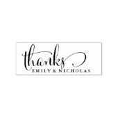 Niedlich danke Ihnen Briefmarke mit Kalligraphie S Gummistempel (Prägung)