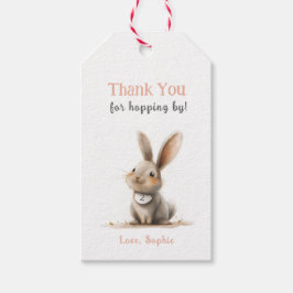 Niedlich danke Ihnen Bunny Birthday Gift Tags Geschenkanhänger