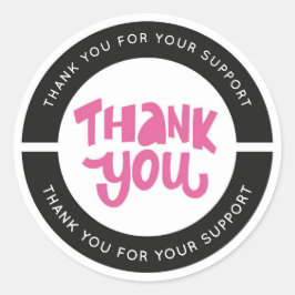 Niedlich danke Ihnen Sticker farbenfroh und elegan