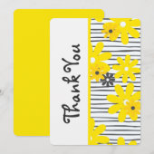 Niedlich Dankeschön Card Hübsche Blumengippe Danke (Vorne/Hinten)