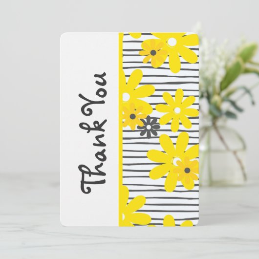 Niedlich Dankeschön Card Hübsche Blumengippe Danke (Stehend Vorderseite)