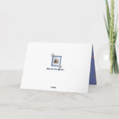 Niedlich Dankeschön Card mit Basset und Rock -"You Dankeskarte (Rückseite)