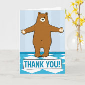 Niedlich Dankeschön Karte (Gelbe Blume)