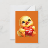 Niedlich Dankeschön, Nachricht hinzufügen Mitteilungskarte (Vorderseite)