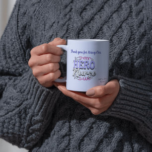 Niedlich Dankesnacht Blues Typografie PERSONALISIE Porzellantasse