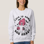 Niedlich, das ist ein Boo-Sheet Halloween Sweatshirt (Vorderseite)