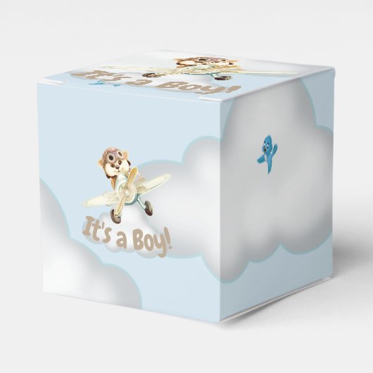 Niedlich "Das ist ein Junge!" Babydusche oder Gebu Geschenkschachtel (Vorderseite)