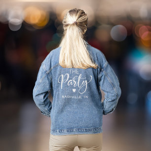 Niedlich Das Party Nashville Junggeselinnen-Abschi Jeansjacke