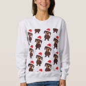 Niedlich Daschund Pattern Sweatshirt (Vorderseite)