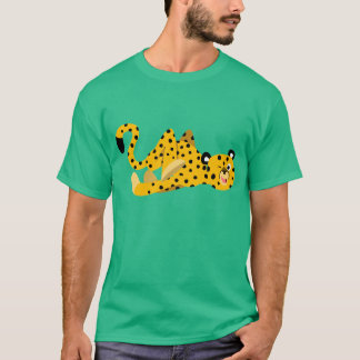 Niedlich Dashing Cartoon Cheetah T - Shirt