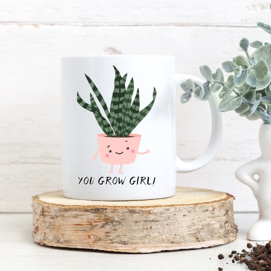 Niedlich, dass du Girl Funny Pflanze Lover baust Zweifarbige Tasse