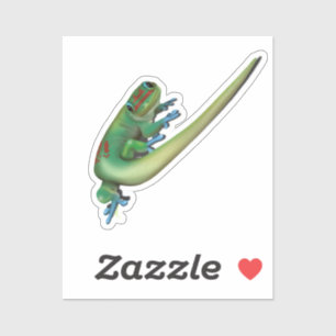 Niedlich Day Gecko ( die Sie reden mit mir? Zurück Aufkleber