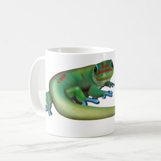 Niedlich Day Gecko ( die Sie reden mit mir? Zurück Kaffeetasse (Vorderseite Links)