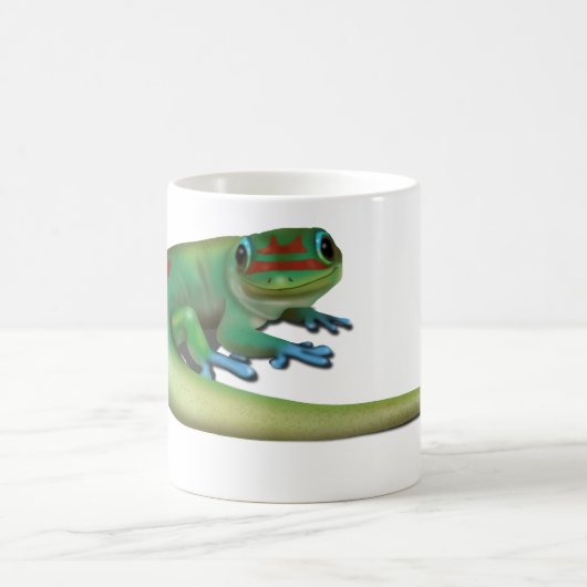 Niedlich Day Gecko ( die Sie reden mit mir? Zurück Kaffeetasse (Mittel)