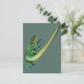 Niedlich Day Gecko ( die Sie reden mit mir? Zurück Postkarte (Stehend Vorderseite)