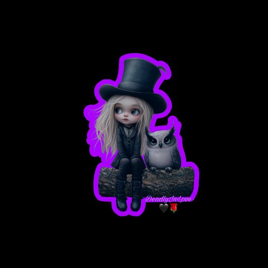 Niedlich Deadly in Liebe Aufkleber