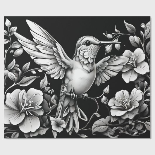 Niedlich Decorative Hummingbird Geschenkpapier (Flach)