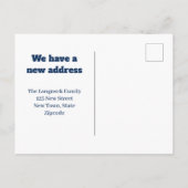 Niedlich Delft Blue Giraffen Neue Adressenverschie Postkarte (Rückseite)