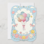 Niedlich-Delicate-Babydusche Einladung (Rückseite)