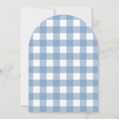 Niedlich Denim Baby Dusche Einladung (Rückseite)