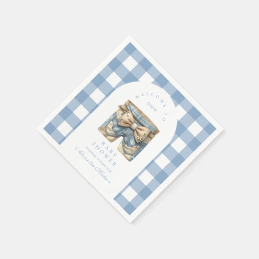 Niedlich Denim Baby Dusche Serviette (Ecke)