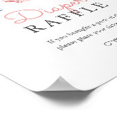 Niedlich Denim Blue Jean Girl Diaper Raffle Game Poster (Ecke)